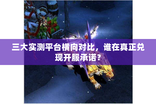 三大实测平台横向对比，谁在真正兑现开服承诺？
