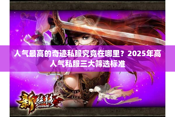 人气最高的奇迹私服究竟在哪里？2025年高人气私服三大筛选标准